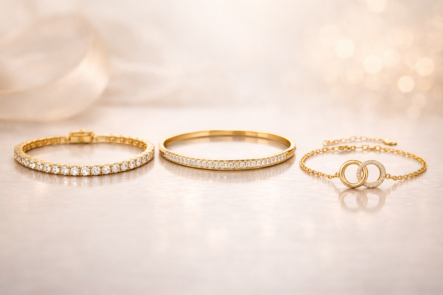 Gold-Armbänder