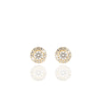 Klassische Diamant-Ohrstecker – 585er Gelbgold