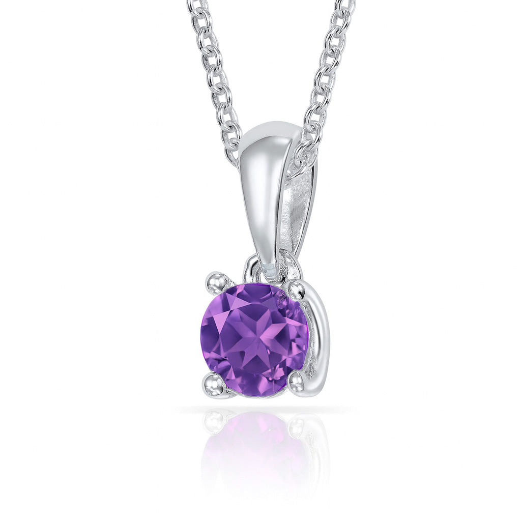 Anhänger „Arctic Amethyst“ – aus rhodiniertem 925er Sterling Silber