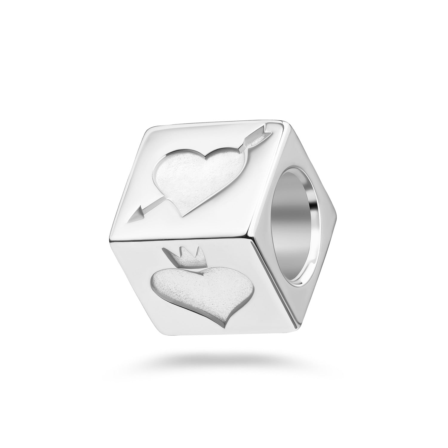 Anhänger „Arctic Amor Cube“ – aus hochglanzpoliertem 925er Sterling Silber