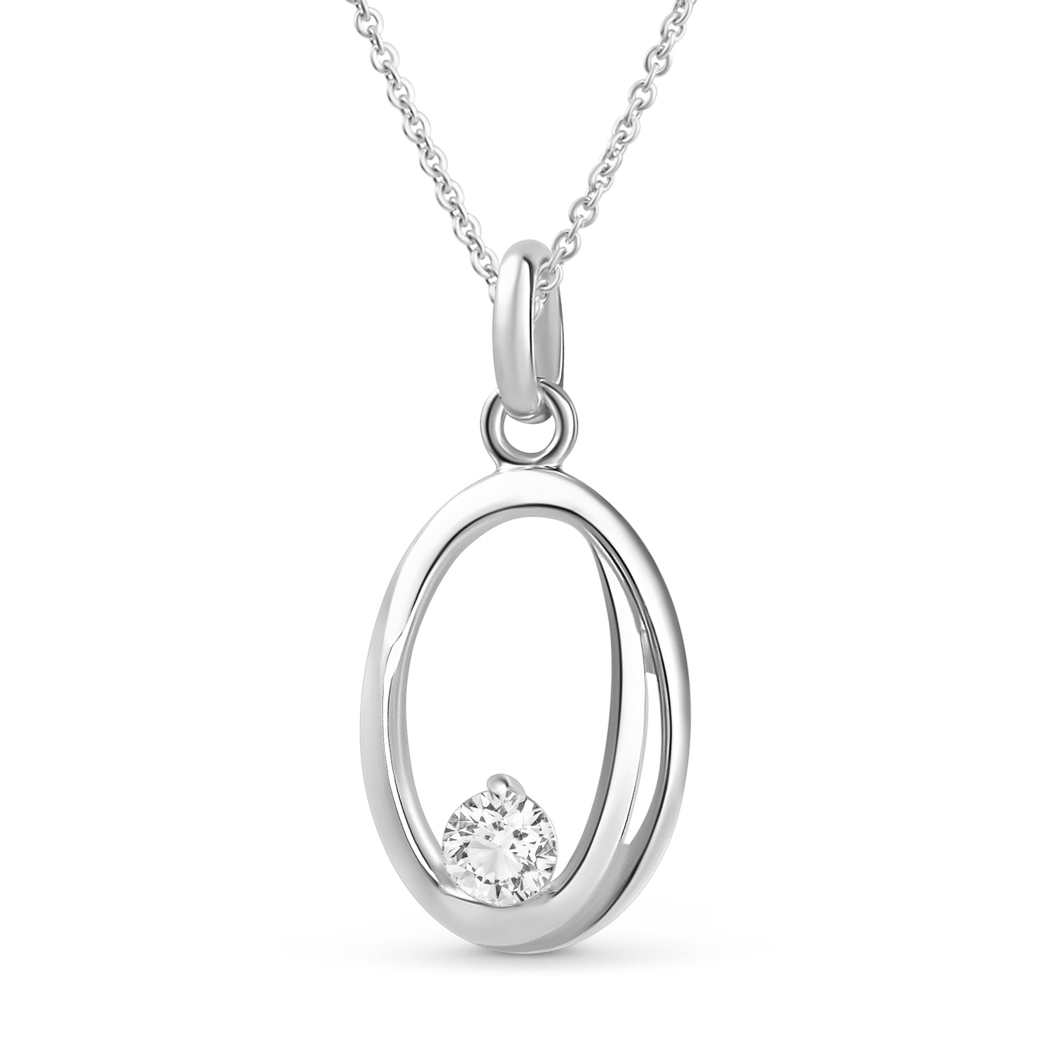 Anhänger „Arctic Aura“ – aus rhodiniertem 925er Sterling Silber