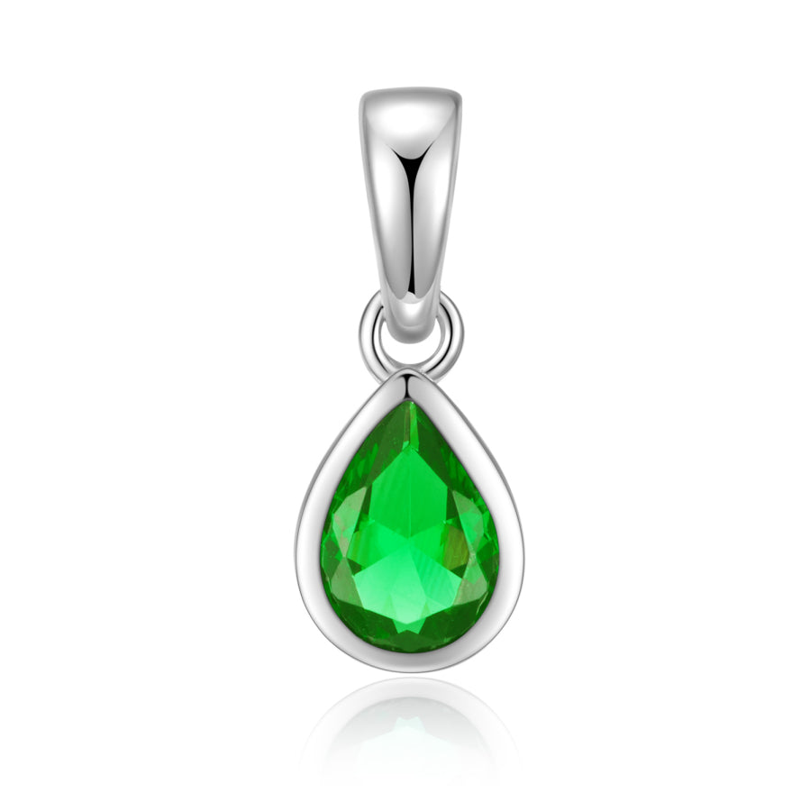 Anhänger „Arctic Emerald“ – aus rhodiniertem 925er Sterling Silber