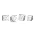 Anhänger „Arctic LOVE Cube“ – Hochglanzpoliertes 925er Sterling Silber