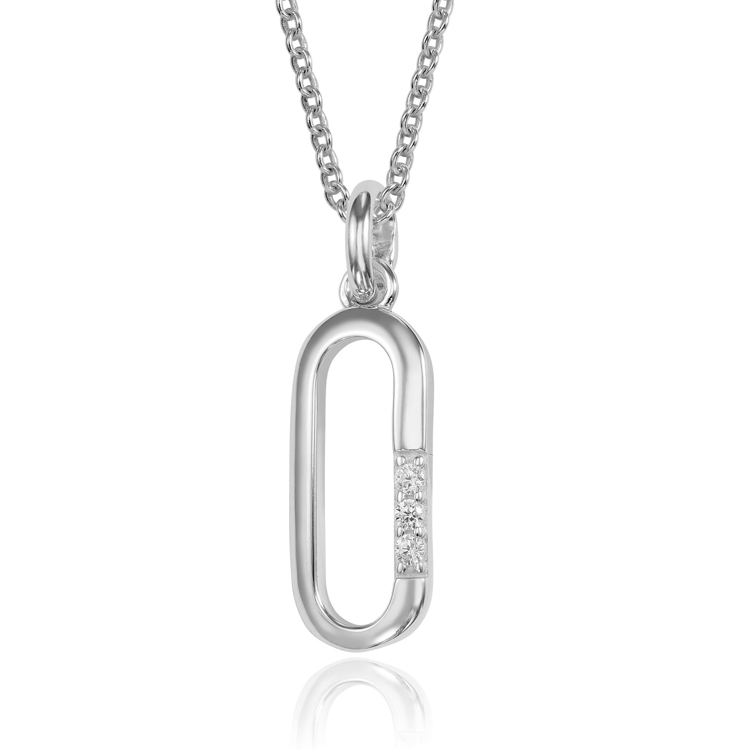 Anhänger „Arctic Link Trio“ – aus rhodiniertem 925er Sterling Silber