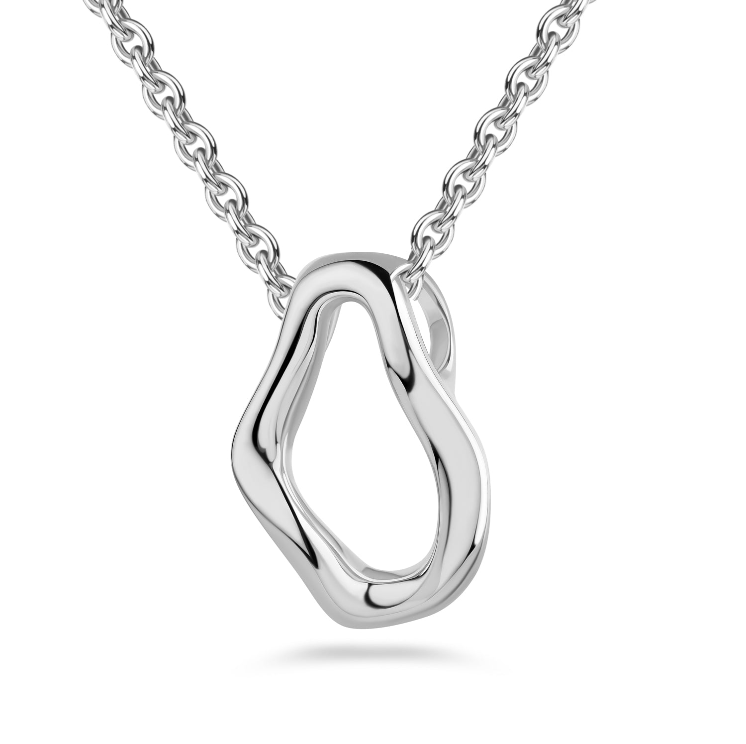 Anhänger „Arctic Liquid Aura“ – Hochglanzpoliertes 925er Sterling Silber