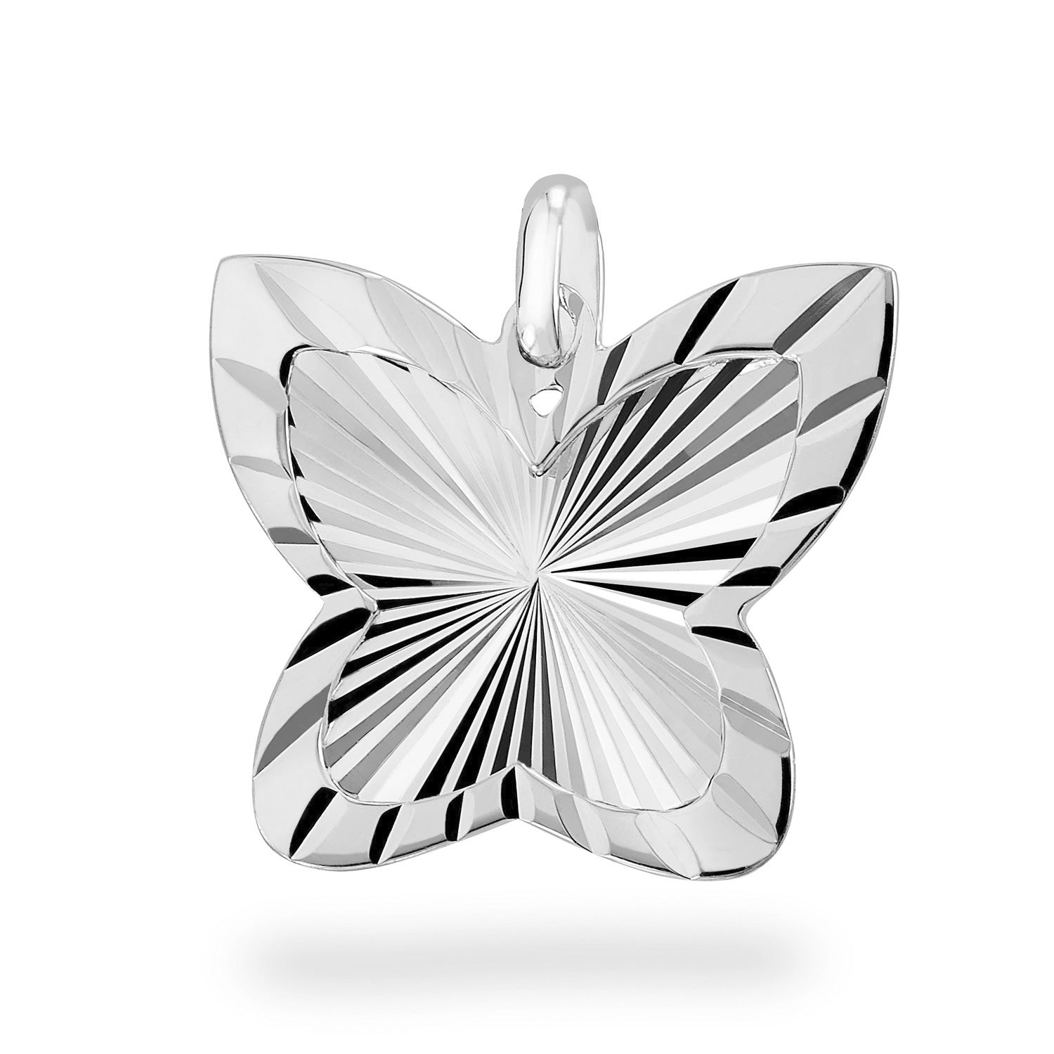 Anhänger „Arctic Radiant“ – Rhodiniertes 925er Sterling Silber