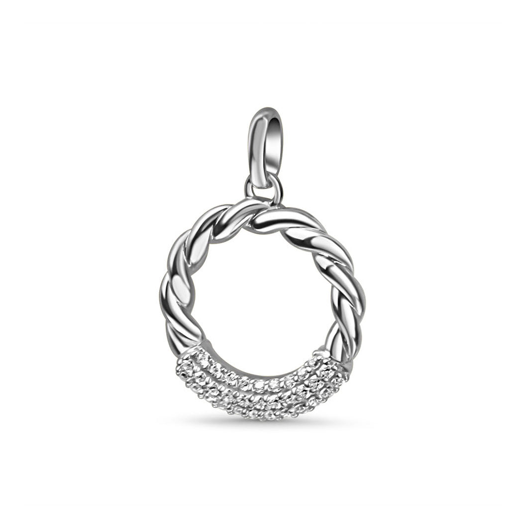 Anhänger „Arctic Twisted Shine“ – aus 925er Sterling Silber