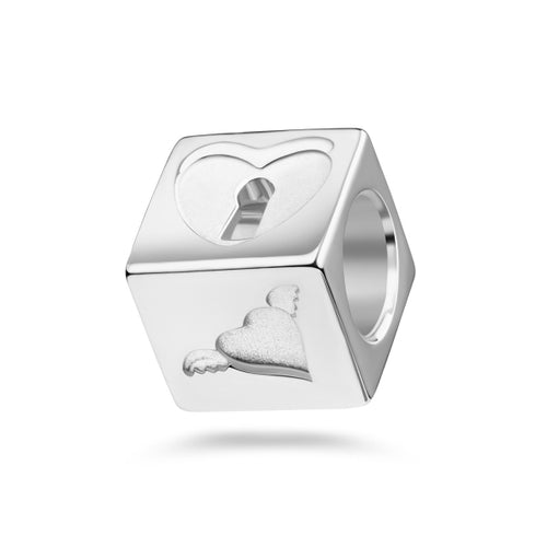 Anhänger „Arctic Amor Cube“ – aus hochglanzpoliertem 925er Sterling Silber