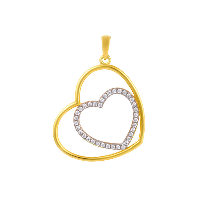 Anhänger „Double Hearts“ – Doppelherz aus 375er Gold