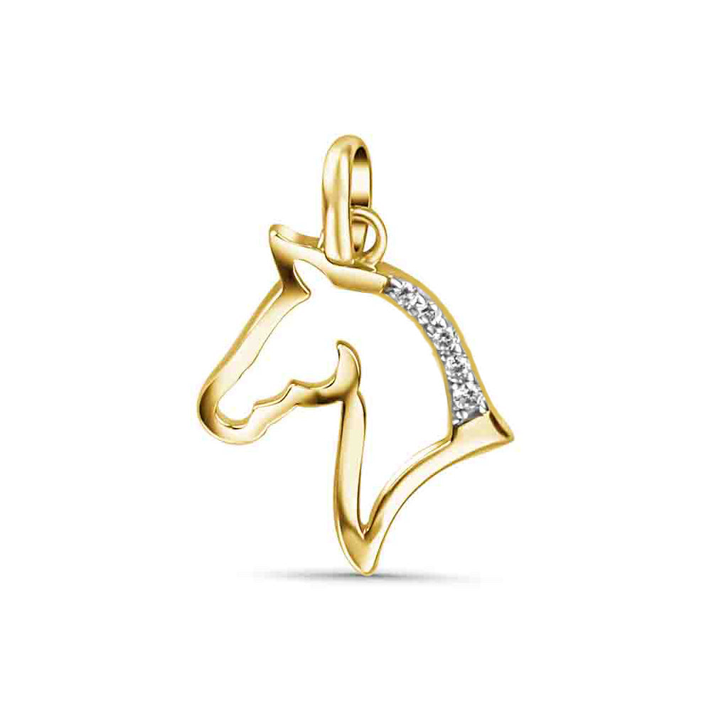 Anhänger „Equine Grace“ – aus vergoldetem 925er Sterling Silber