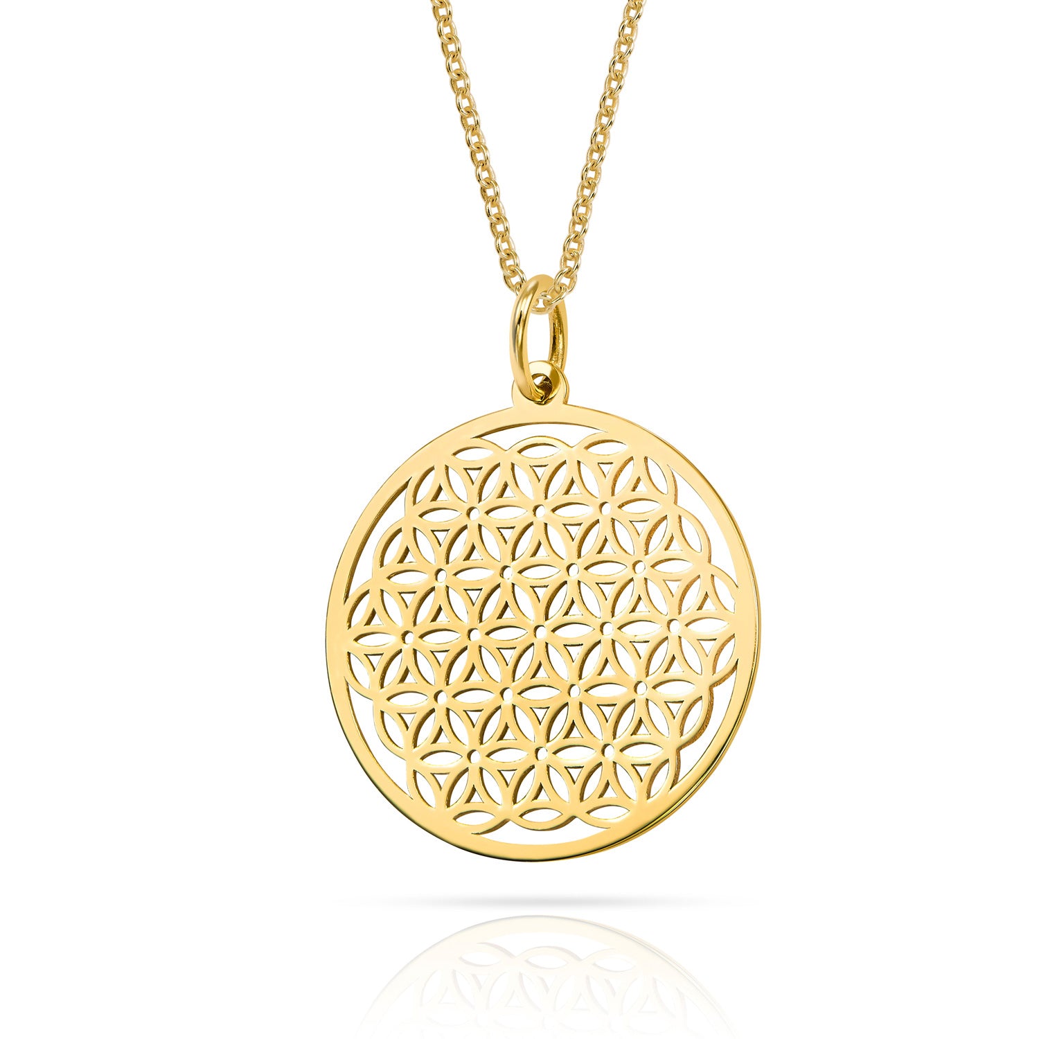 Anhänger „Flower of Life“ – aus 333er Gelbgold