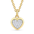 Anhänger „Full Heart“ – aus 333er Gelbgold