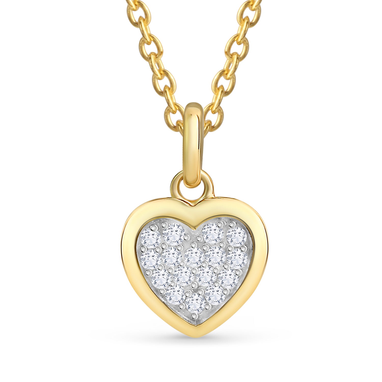 Anhänger „Full Heart“ – aus 333er Gelbgold