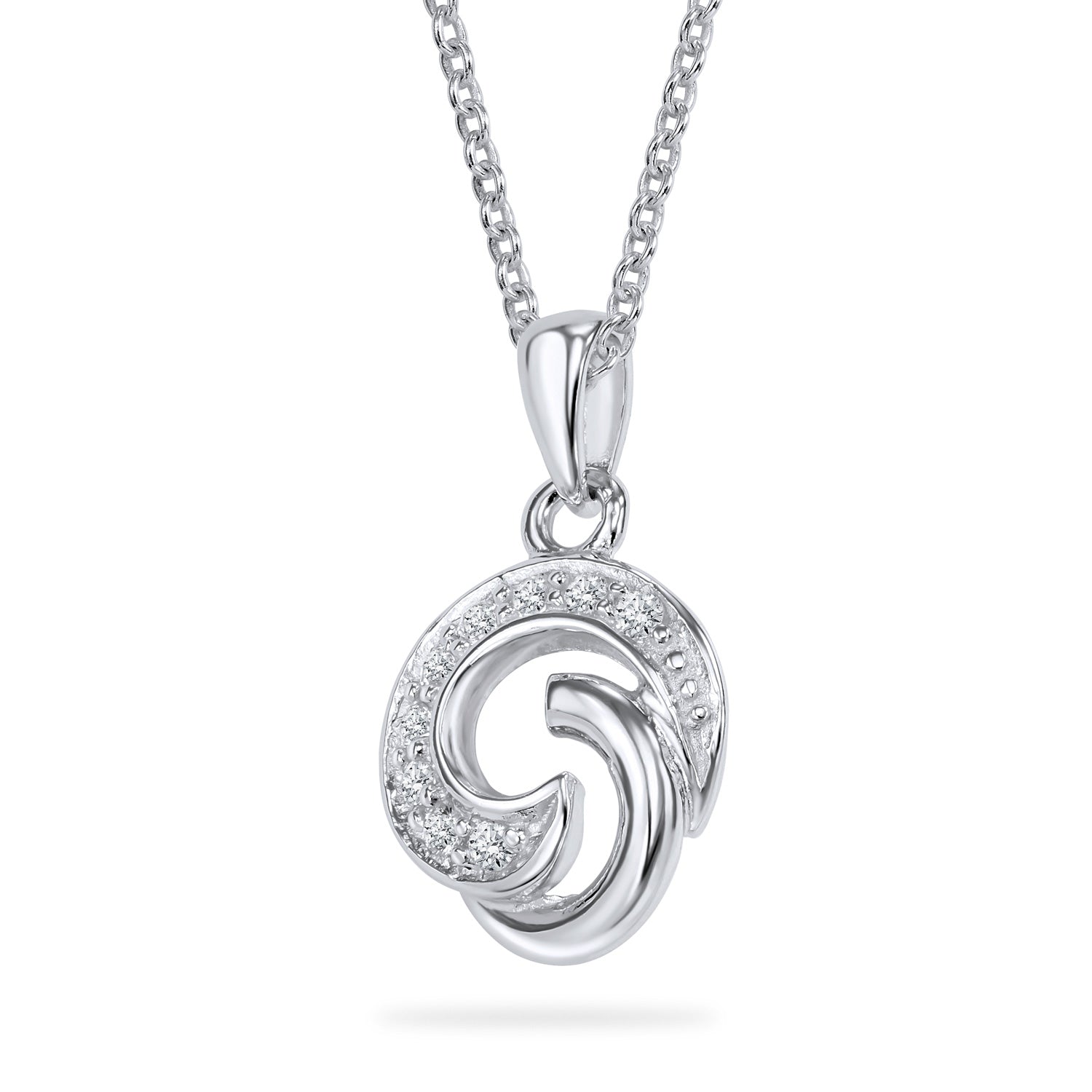 Anhänger „Galaxy Swirl“ – aus rhodiniertem 925er Sterling Silber