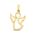 Anhänger „Guardian Light“ – Diamantierter Schutzengel aus 585er Gelbgold