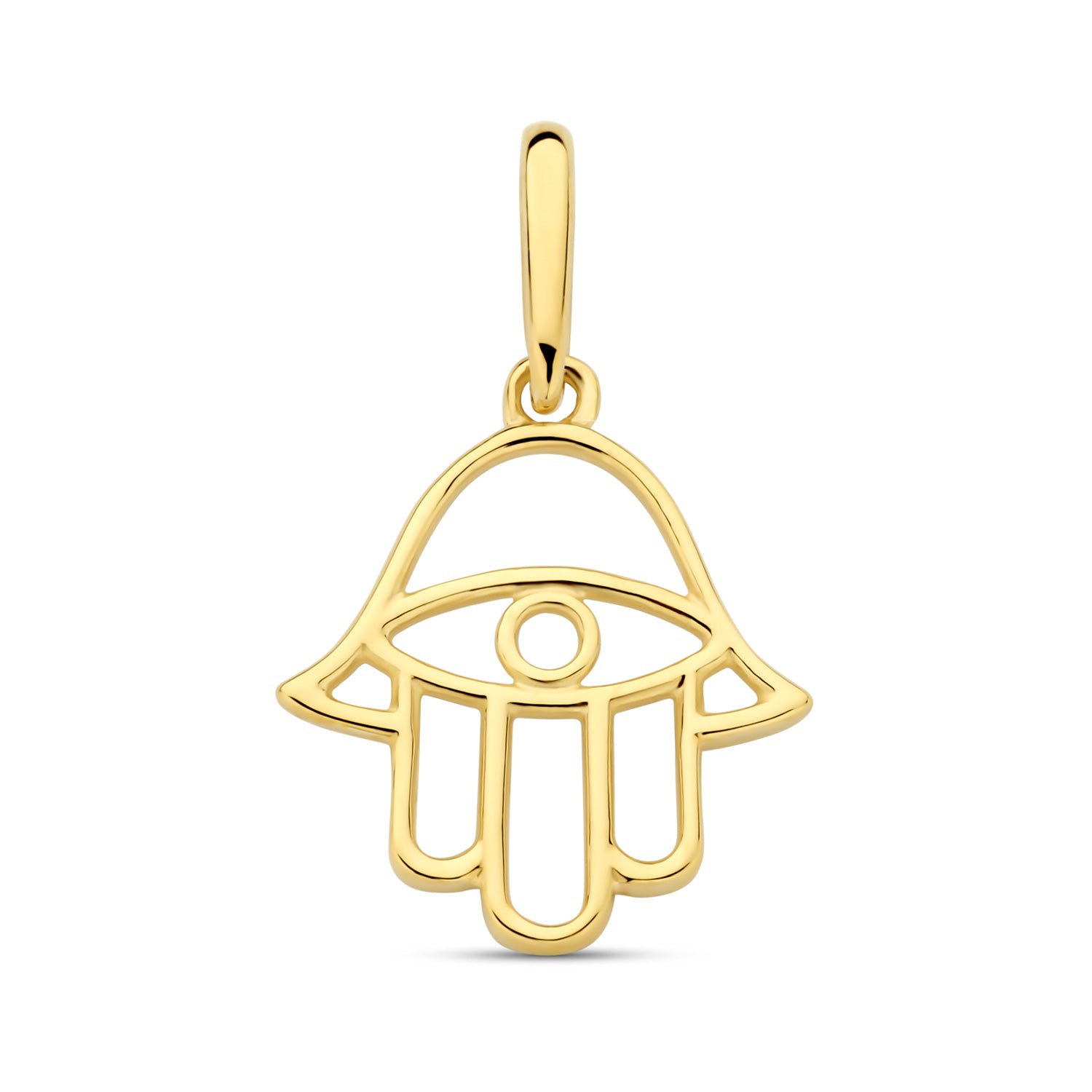 Anhänger „Hamsa Eye“ – aus 585er Gelbgold