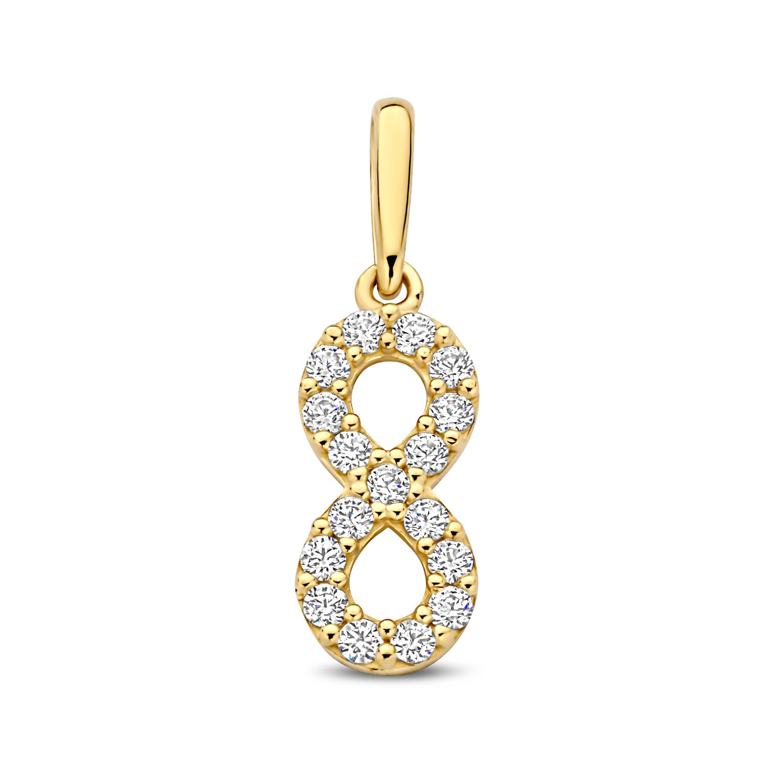 Anhänger „Infinity Glow“ – aus 585er Gelbgold