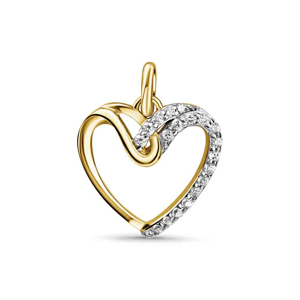 Anhänger „Infinity Heart“ - aus 333er Gelbgold