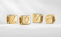 Anhänger „LOVE Cube“ – 10 Millième vergoldetes 925er Sterling Silber