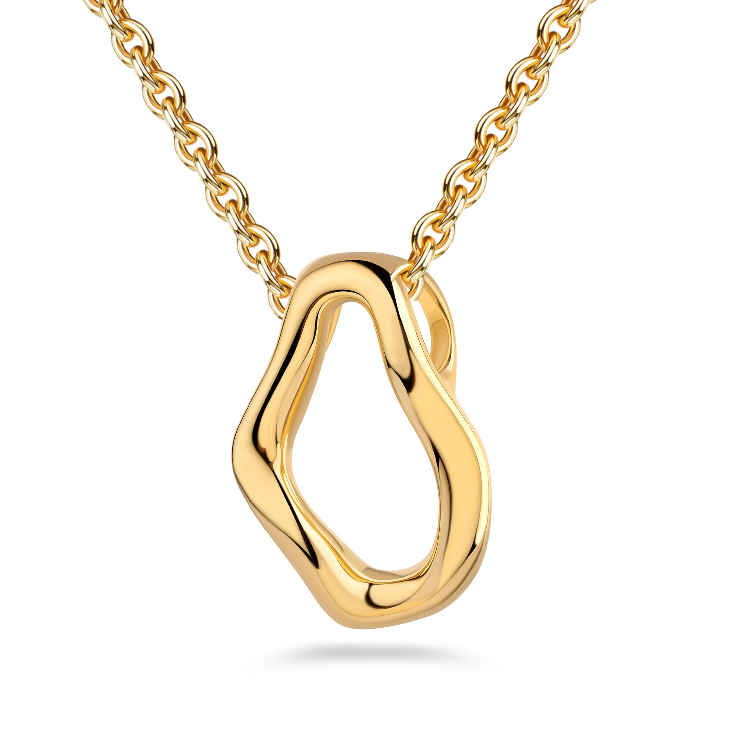 Anhänger „Liquid Aura“ – 10 Millième vergoldetes 925er Sterling Silber