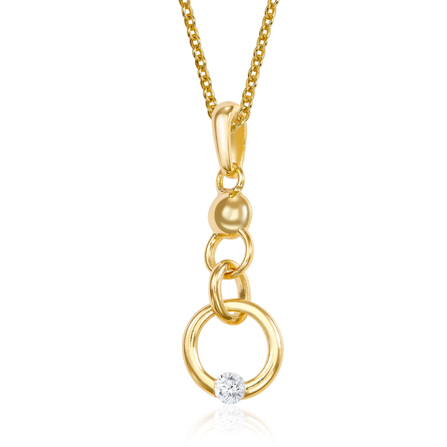 Anhänger „Lunar Orbit“ – aus vergoldetem 925er Sterling Silber
