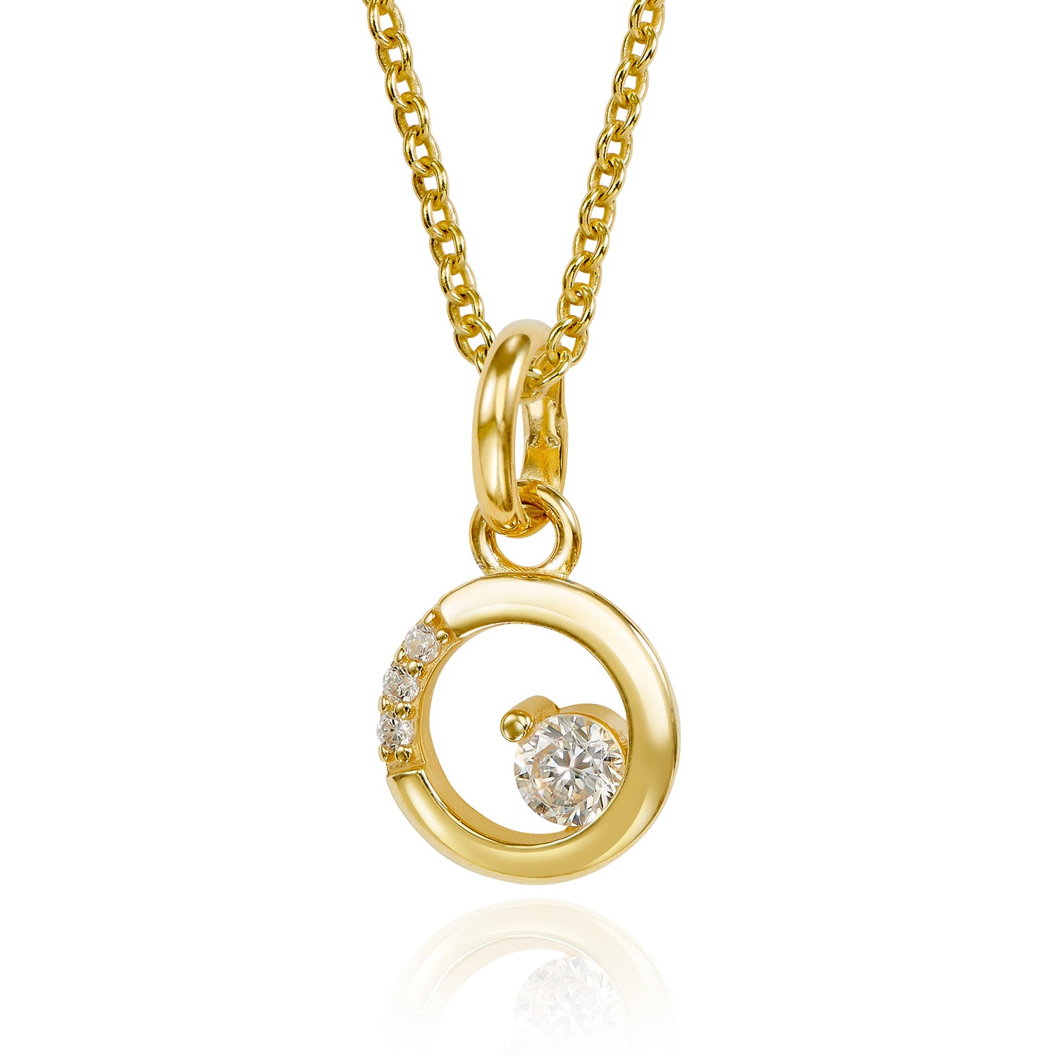 Anhänger „Lunar Orbit“ – aus vergoldetem 925er Sterling Silber
