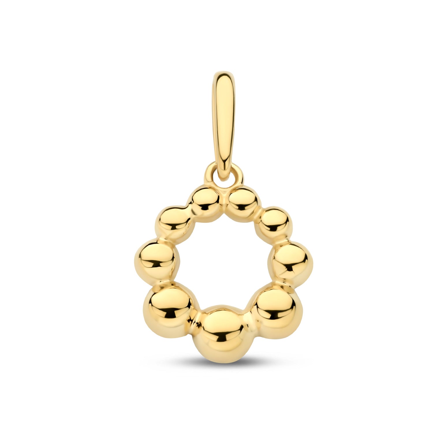Anhänger „Pearl Circle“ –  aus 585er Gelbgold