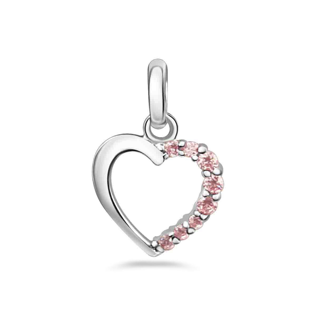 Anhänger „Pink Blush“ – aus rhodiniertem 925er Sterling Silber
