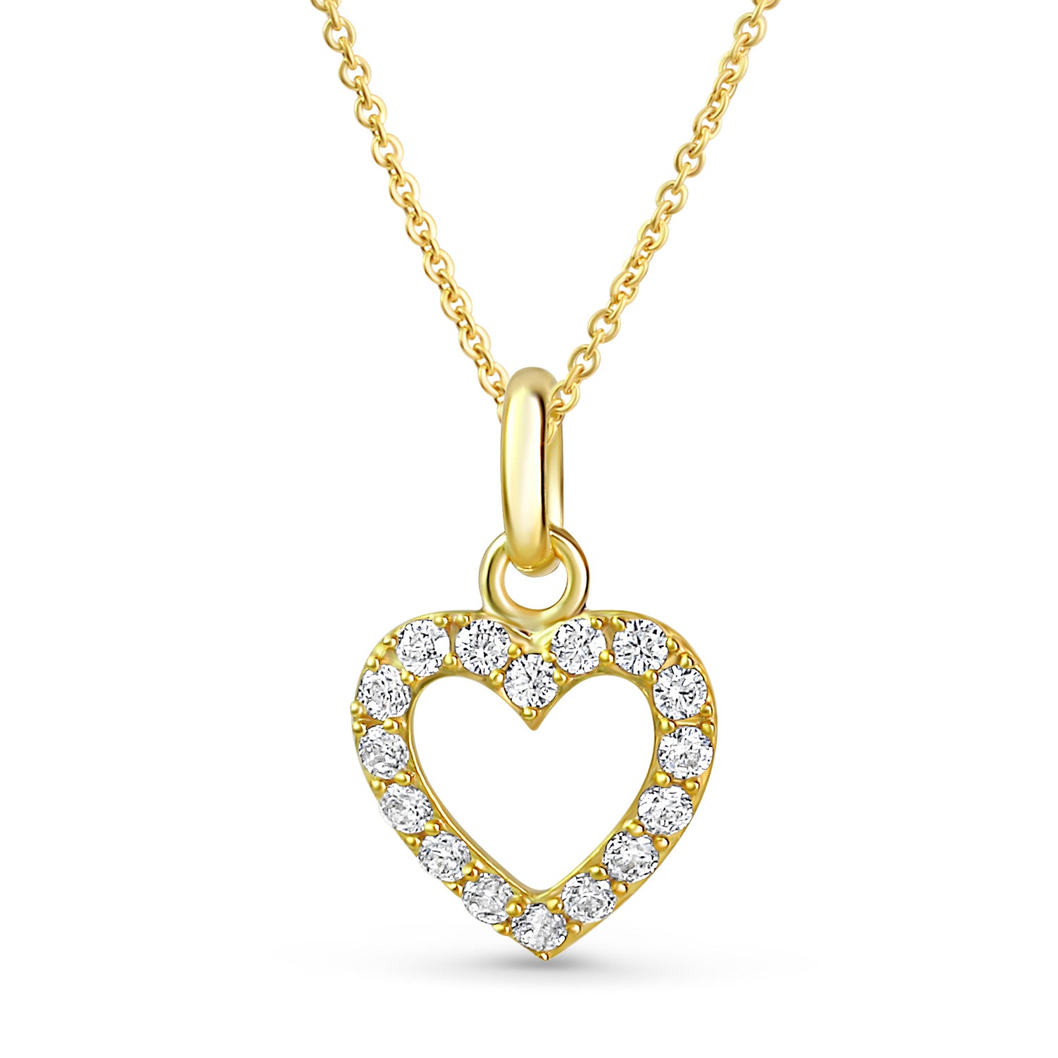 Anhänger „Radiance Heart“ – aus vergoldetem 925er Sterling Silber