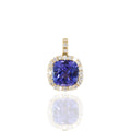 Anhänger „Royal Violet“ – Tansanit 1,30ct & 0,22ct Brillanten aus 585/- Gelbgold