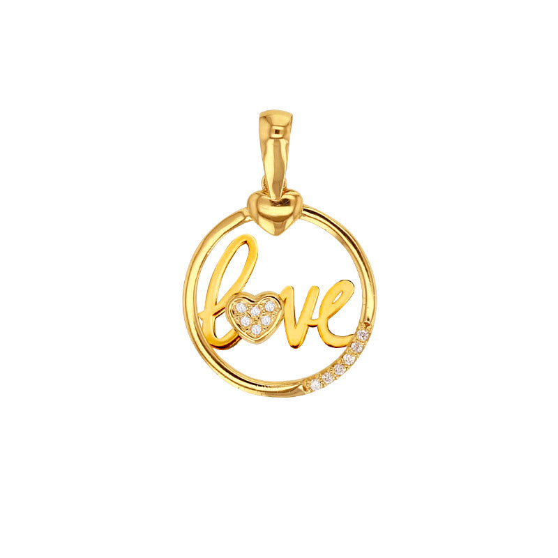 Anhänger „Scripted Love“ – aus 750er Gelbgold