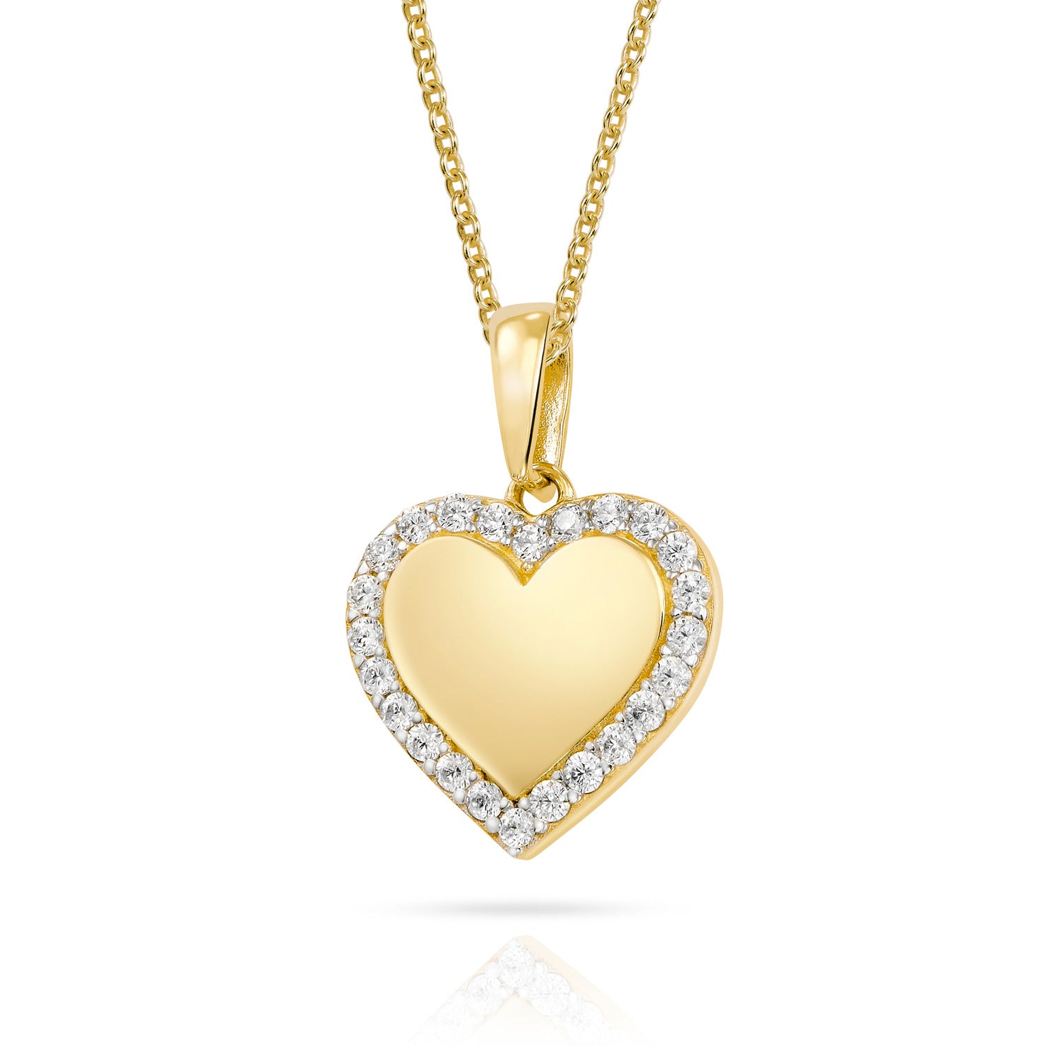 Anhänger „Shining Heart“ – aus 333er Gelbgold