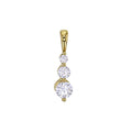 Anhänger „Sparkling Trio“ – aus 375er Gelbgold