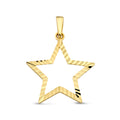Anhänger „Stellar Glow“ – Diamantierter Stern aus 585er Gelbgold
