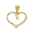 Anhänger „Twinkling Heart“ – aus 375er Gelbgold
