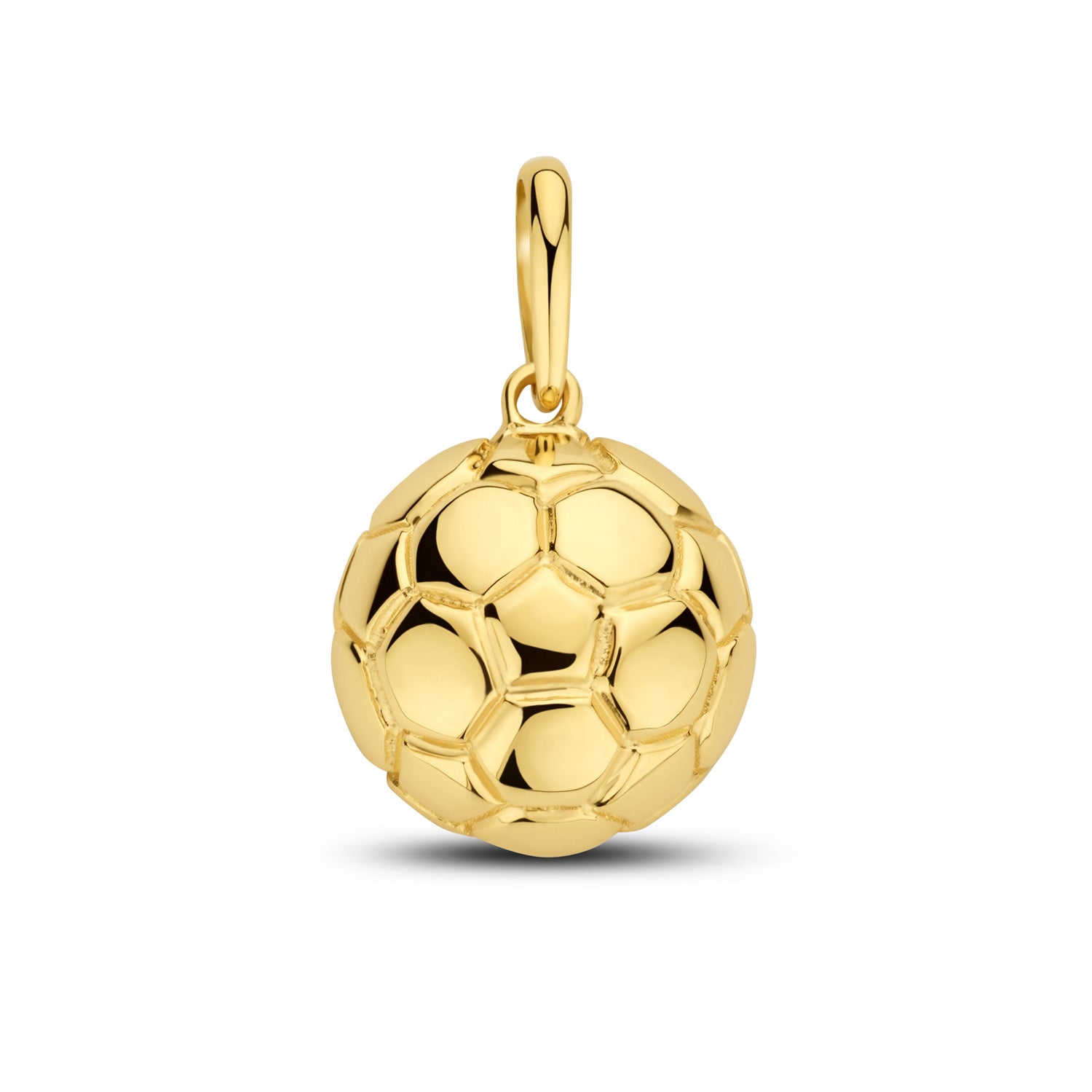 Anhänger „World Champion“ – Fußball aus 585er Gelbgold