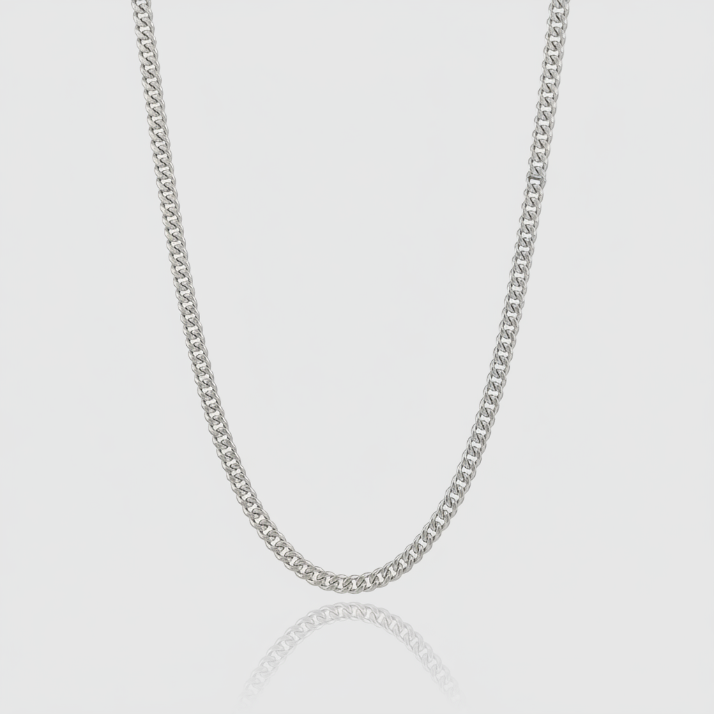 Ankerkette „Classic Round“ – 590er Weißgold
