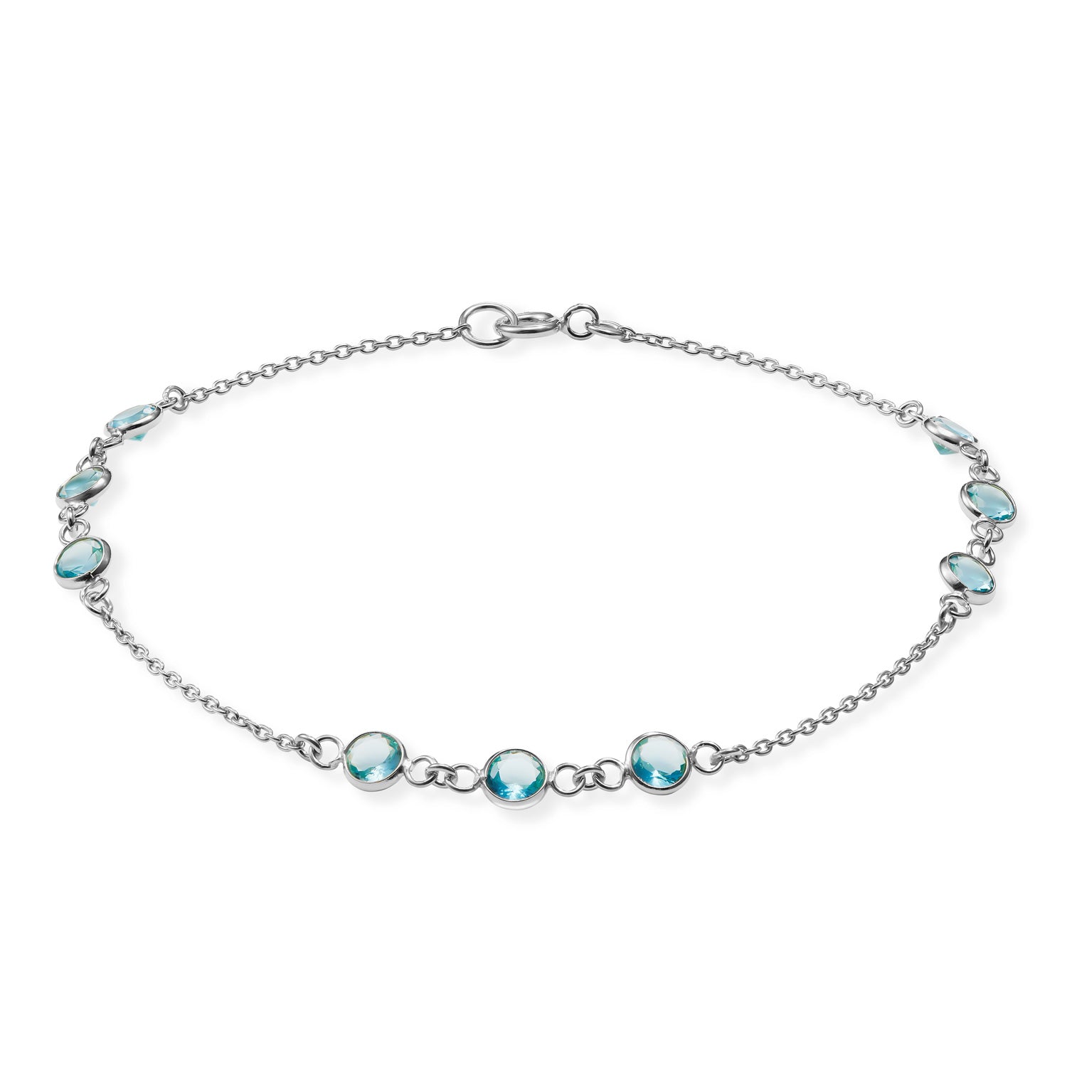 Armband „Arctic Azure“ – aus rhodiniertem 925er Sterling Silber