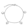 Armband „Arctic Heart Cadence“ – aus rhodiniertem 925er Sterling Silber