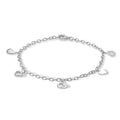 Armband „Arctic Heart Quintet“ – aus rhodiniertem 925er Sterling Silber