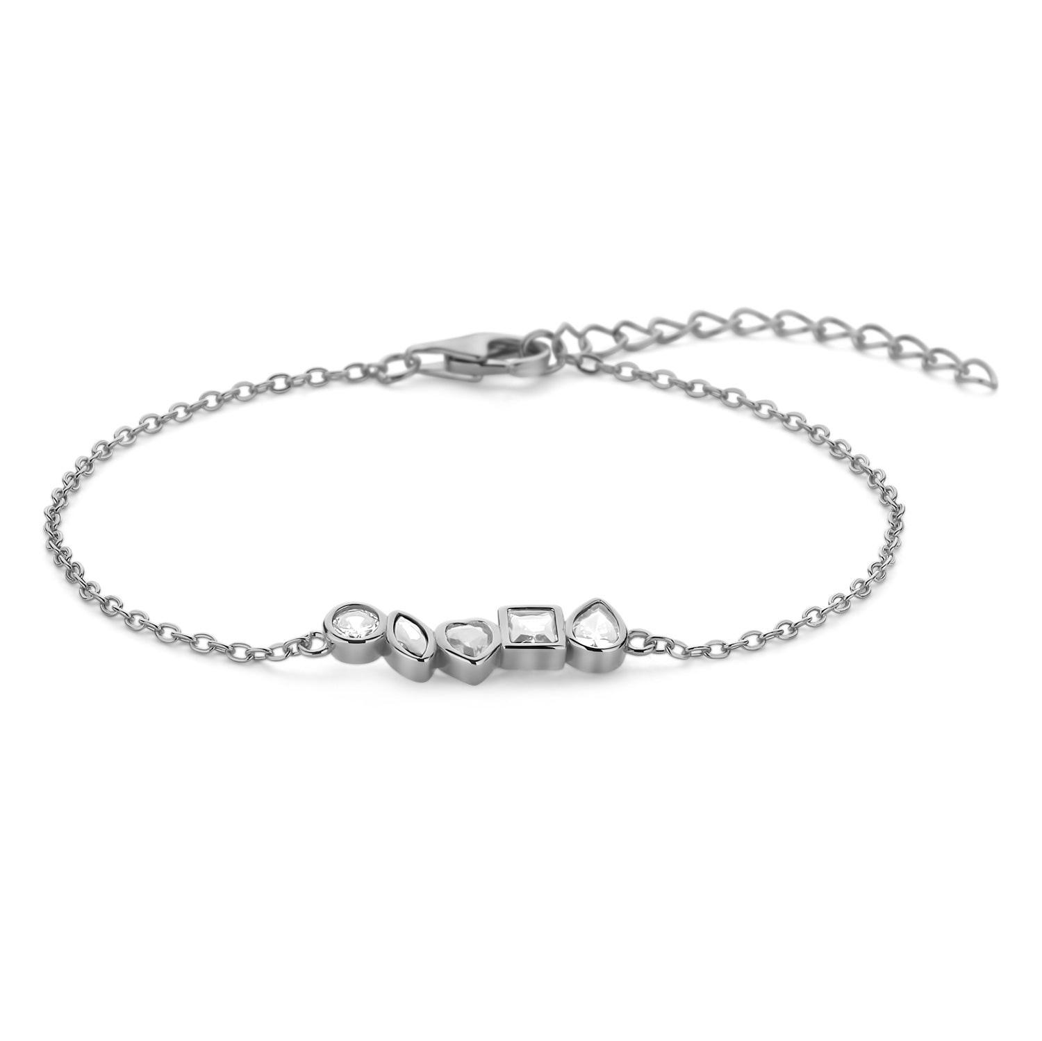 Armband „Arctic Shape Symphony“ – aus rhodiniertem 925er Sterling Silber