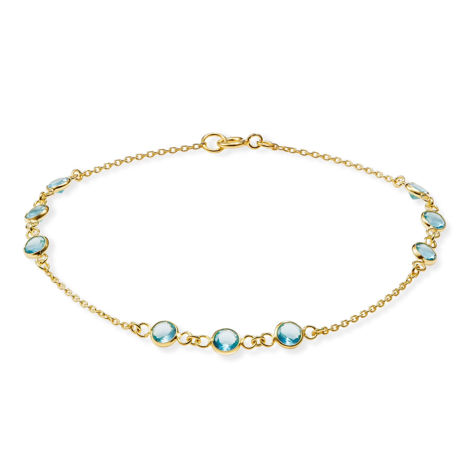 Armband „Azure Dew“ – aus vergoldetem 925er Silber