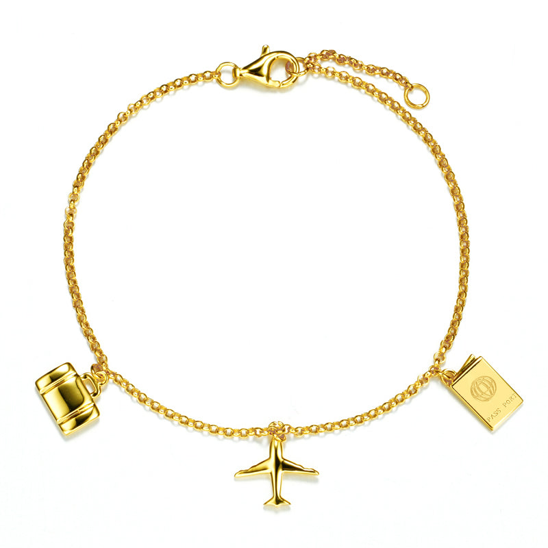 Armband „Globetrotter Heritage“ – aus 18k vergoldetem 925er Sterling Silber