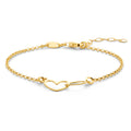 Armband „Heart-Circle Fusion“ – aus vergoldetem 925er Sterling Silber