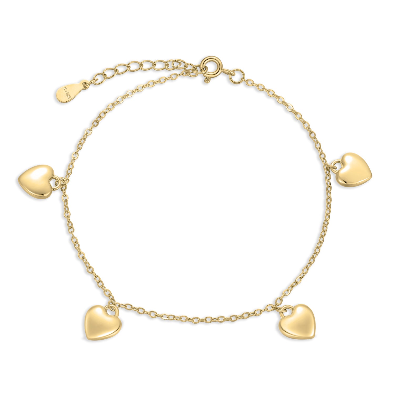 Armband „Heart Cadence“ – aus vergoldetem 925er Sterling Silber