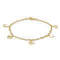 Armband „Heart Quintet“ – aus vergoldetem 925er Sterling Silber