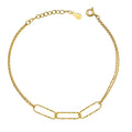 Armband „Linear Duo“ – aus vergoldetem 925er Sterling Silber