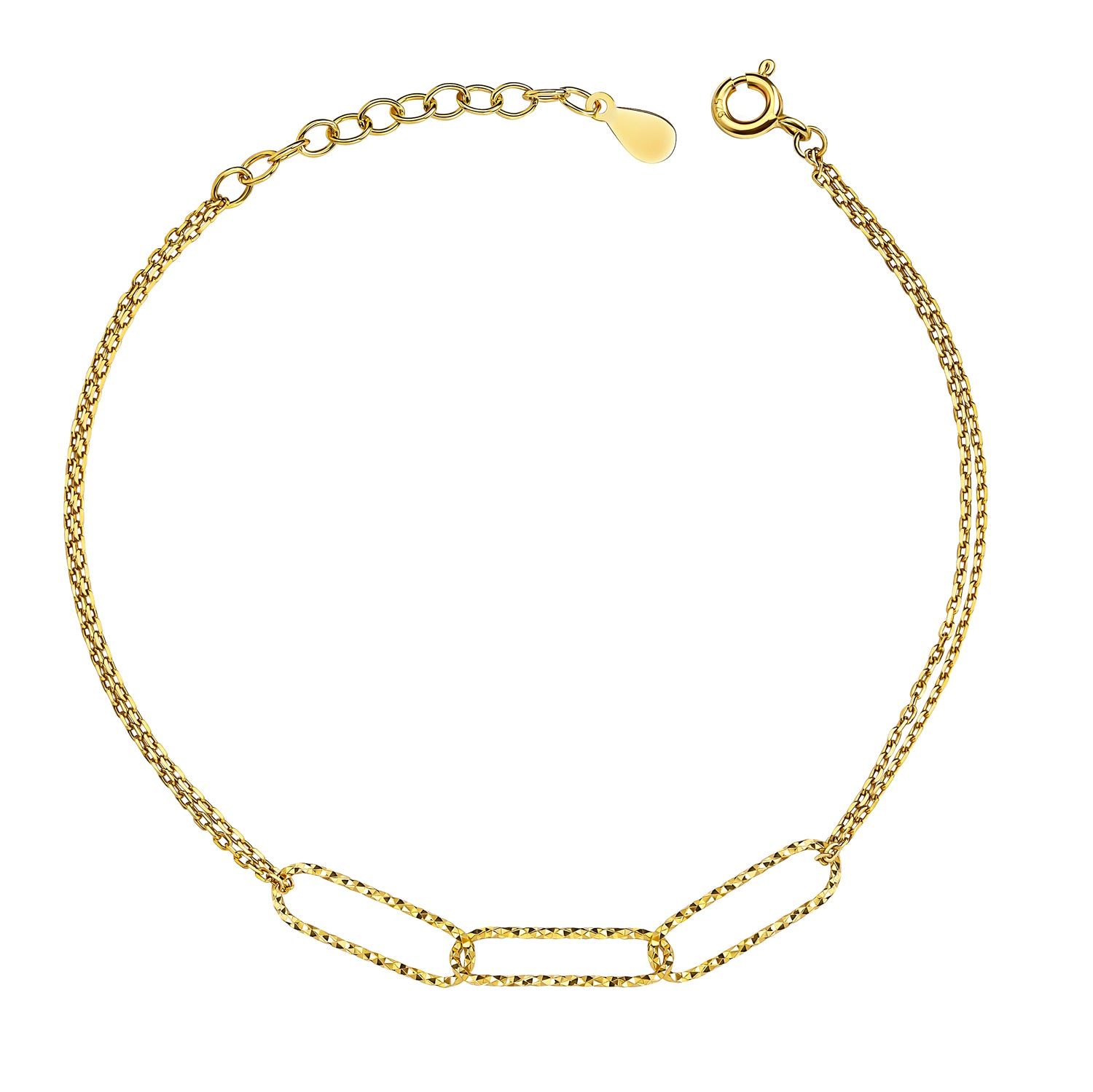 Armband „Linear Duo“ – aus vergoldetem 925er Sterling Silber