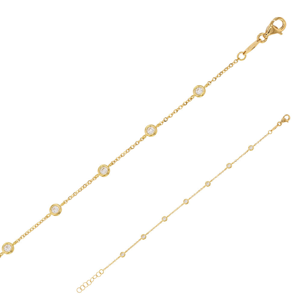 Armband „Luminous Path“ – aus 375er Gelbgold