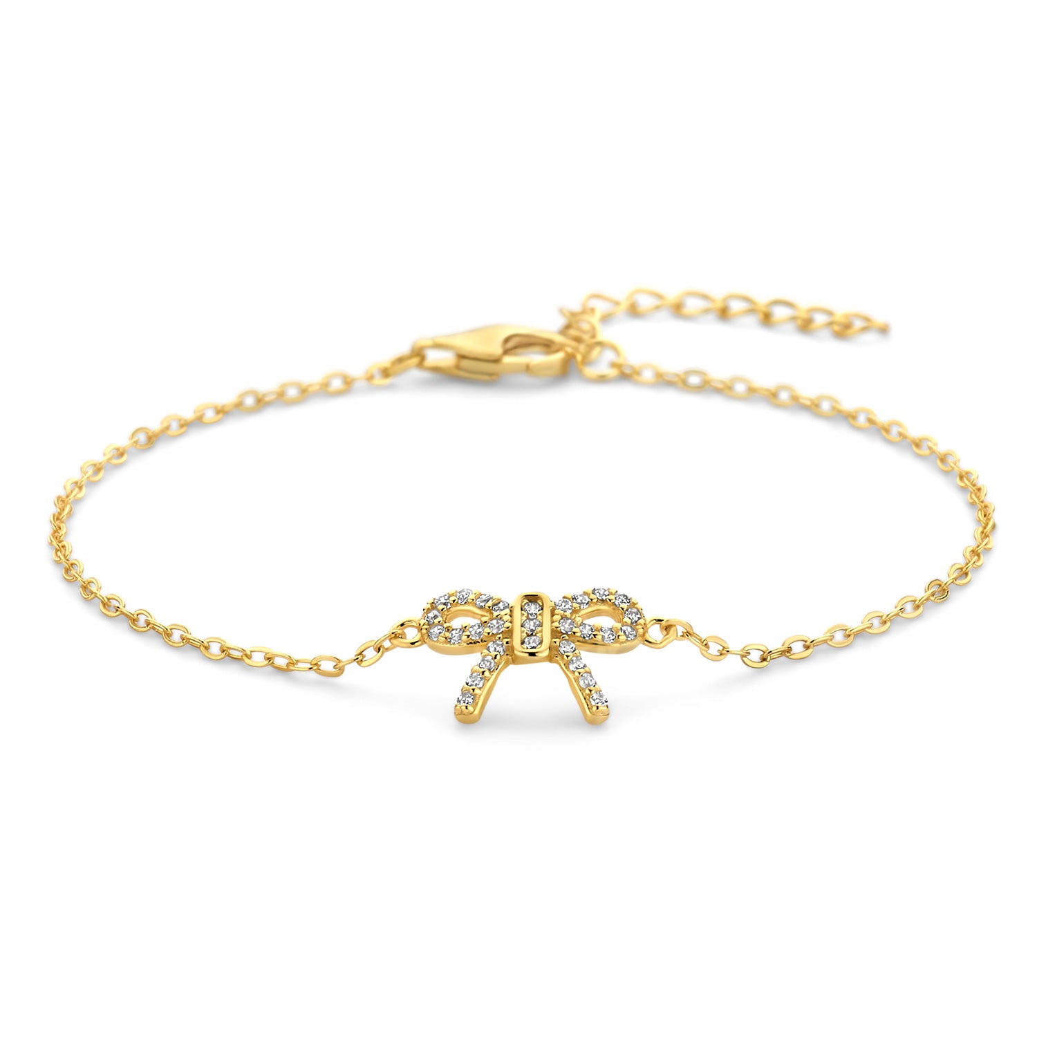 Armband „Ribbon Sparkle“ – aus vergoldetem 925er Sterling Silber